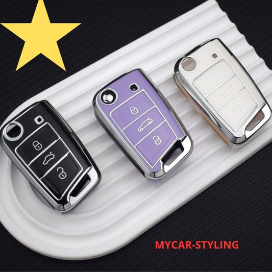 Coque de protection souple pour VW Polo/ Skoda Octavia/ A7 /Kodiaq/ Seat Ateca/ Leon /Golf 7 /MK7 /VII Tiguan / - MYCAR-STYLING.COM